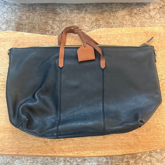 The Transport Weekender Madewell Black Leather - Picture 2 of 2